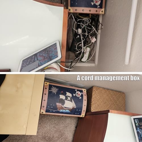 Wicker Storage Baskets with Lid, Set of 2 Handwoven Seagrass Household Organizer Basket Bins Decorative Boxes Storage Containers for Shelves Drawers Desk Closet Pantry Playroom Classroom - Image 3