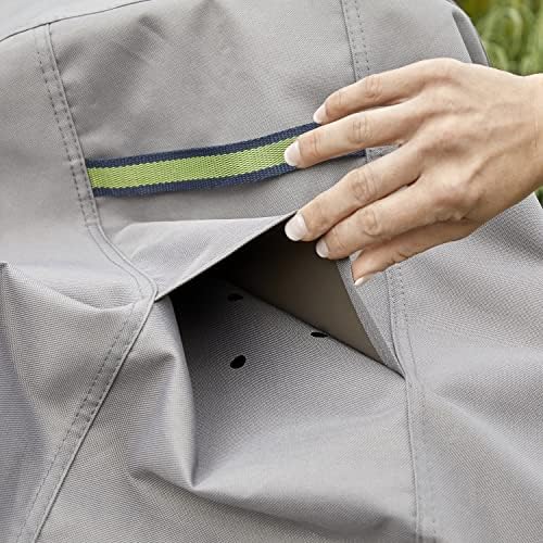 DUCKCOVERS Soteria Waterproof 101 Inch Patio Offset Umbrella Cover with Integrated Installation Pole, Patio Furniture Covers - Image 5