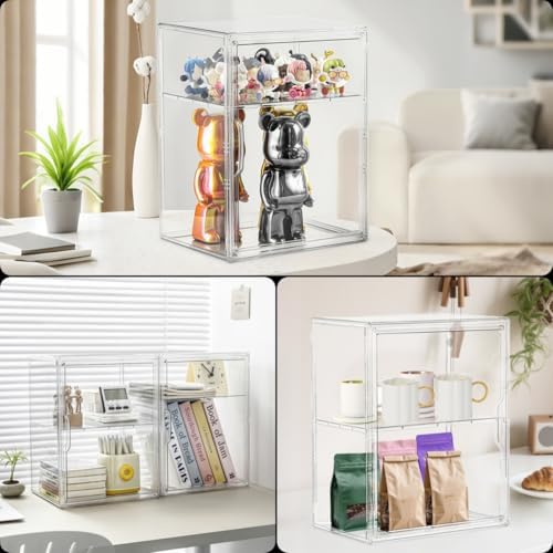 Attelite Acrylic Display Case for Figures 3 Adjustable Layers 4Pack - Image 5