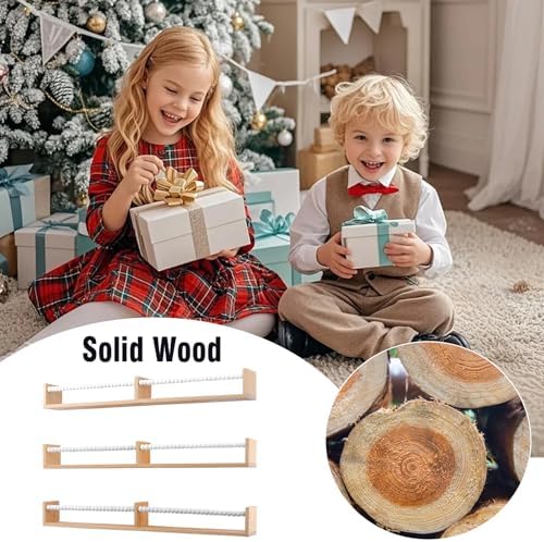 birola Nursery Bookshelf,Set of 3 White Wood Floating Bookshelf for Kids,Nursery Shelves for Wall,Bathroom Decor, Kitchen Spice Rack (White 3) - Image 7