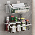 2 Set Fruit Basket for Kitchen, Pantry Kitchen Organizers and Storage, SUS304 Stainless Steel Wire Wall Basket, Onion Potato Vegetable Storage for Countertop Floor Cabinet Shelf by kaileyouxiangongsi