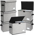 Chuangdi 6 Pcs Comic Book Storage Boxes,Gray by Chuangdi