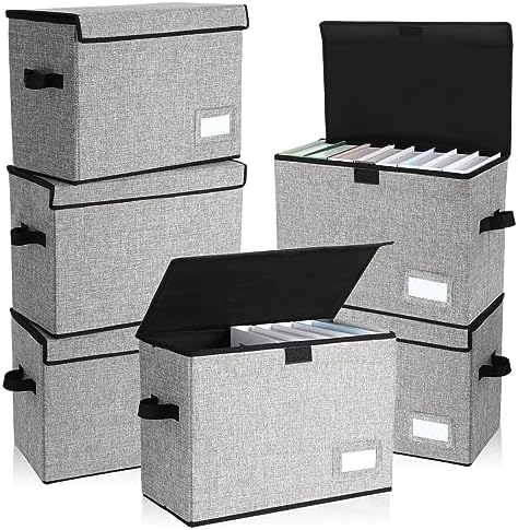 Chuangdi 6 Pcs Comic Book Storage Boxes,Gray by Chuangdi