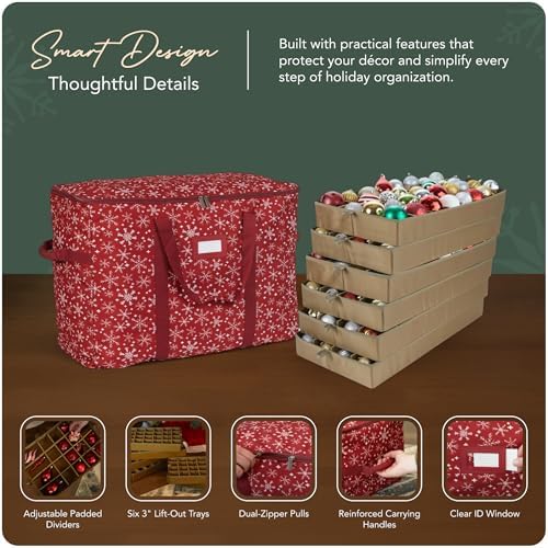 Covermates Adjustable Ornament Storage Bag, 25.5" W x 13" D x 18.5" H - Image 4