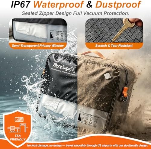 Travel Vacuum Bags with Pump, Space Saver Compression Storage Bags for Luggage & Suitcase, Clear Viewing Window, Reusable Vacuum Seal Bags for Clothes, Bedding & Travel (45L, 2 Pack) - Image 5