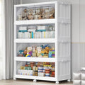 BROVIEW V60 880QT Plastic Stackable Storage Bins with Lid, 4Pack White by BROVIEW-EnjoytheArtofLife