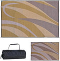 Stylish Camping GA7 Brown/Gold 8' x 12' Graphic Mat by StylishCamping