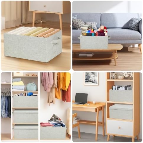 Storage Bins With Lids Closet Organizer Cabinet Box For Clothes,Toys,Shelf - Image 6