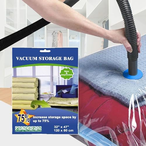 50 PACK Wholesale Vacuum Seal Moving Storage Bag Space Saver EXTRA LARGE for Clothes, Blankets, Comforters, Pillows, Bedding, Closet Organizing, Winter Storage. - Image 3