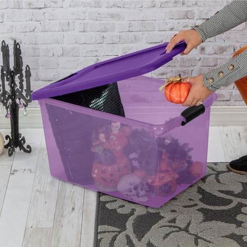 Sterilite Latching Storage Box, Stackable Bin, 64 Quart, 6-Pack - Image 3