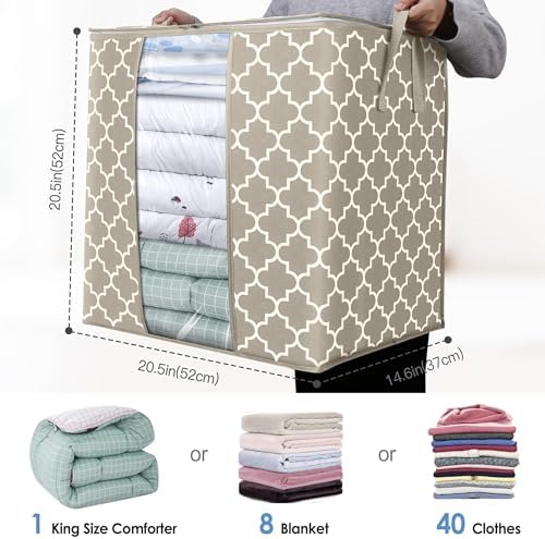 Storage Bags 8 Pack 100L Clothes Organization and Storage Containers - Image 3