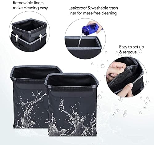 Farasla Waterproof Trunk Organizer with Leakproof Cooler Bag + Car Trash Can - Image 6