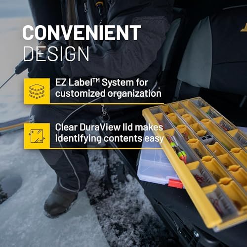 Plano EDGE Premium Terminal Tackle Utility Box, Clear and Yellow, Rust-Resistant Storage, Waterproof Tackle Tray Organizer for Weights, Hooks, and Baits One-Size (Pack of 6) - Image 2