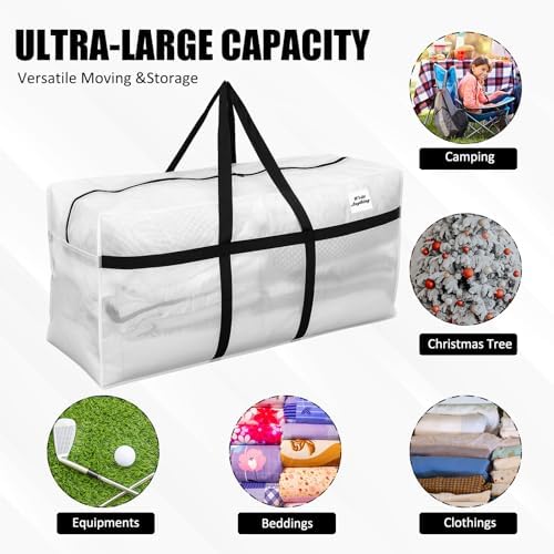 4 Pcs 96 Gallon Extra Large Moving Bags Heavy Duty Storage Bag - Image 4