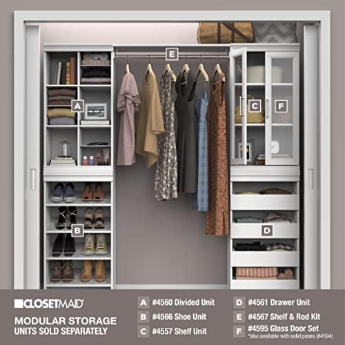 ClosetMaid Modular Storage Shelf Unit with 3 Shelves, White - Image 6