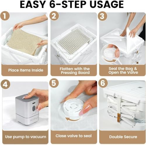 Storage Bags for Clothing, 14.8-Gal Collapsible Storage Boxes with Lids, Stackable Storage Bins for Comforters, Blankets, Bedding, Sweaters and Underbed Storage (4 Pack) - Image 3