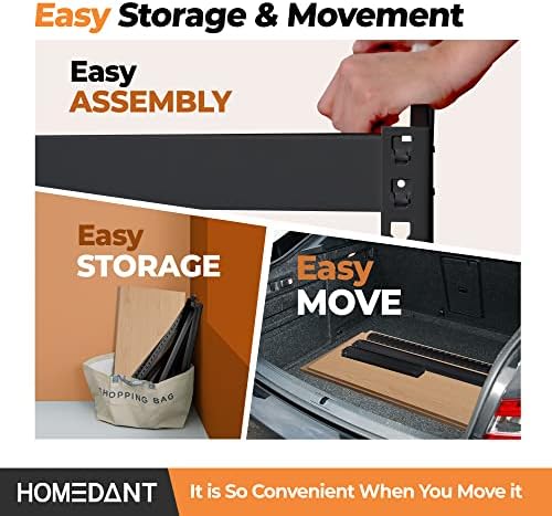HOMEDANT Black 35.9" W 5 Tier Storage Shelves Garage Shelving Unit Metal - Image 6