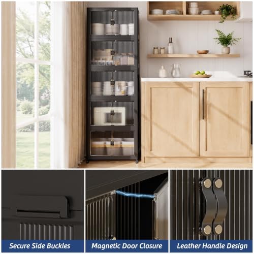 SAILUN Stackable Storage Bins with Lid, 622QT 5 Pack Black - Image 7