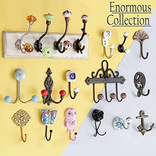 Indian Shelf Wood Sunflower Wall Hooks for Towel Bags & Coats -6 Piece - Image 4