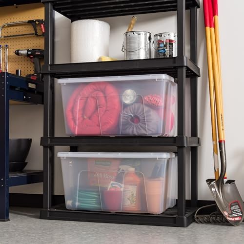 IRIS USA 4-Pack 94 Quart Storage Bins with Lids, Clear - Image 6