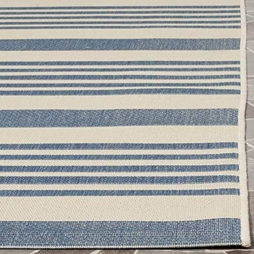 SAFAVIEH Courtyard Outdoor Runner Rug 2'3"x10', Beige & Blue CY6062-233 - Image 3