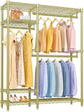 VIPEK V2 Heavy Duty Clothes Rack, Metal Closet Rack Organizer, Gold by VIPEK
