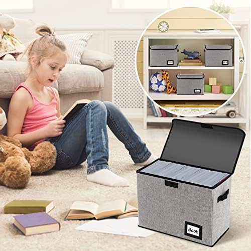 10 Pack Comic Book Storage Box 15.8" X 7.8" X 11.8", Collapsible Holds 160-180 Comic Book Organizer Heavy Duty Bin Container Holder Shelf - Image 6