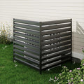42” H x 38” W Air Conditioner Fence 2 Panels, Metal Privacy Fence Panels, Pool Equipment Enclosure, Trash Can Screens Fence Kit for Outside, Backyard, Patio, Garden(Black) by YEEZER