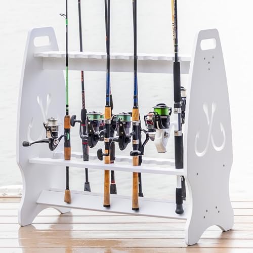 StoreYourBoard Marlin Freestanding Fishing Rod Rack, Holds 24 Rods by StoreYourBoard