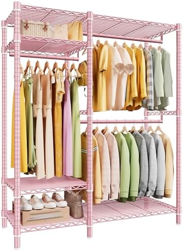 Raybee Clothes Rack with Shelves, Heavy Duty Loads 780LBS, Space-Saving by Raybee