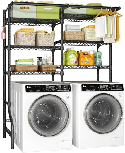 Ulif U13 Over Washer and Dryer Storage Shelves, Laundry Room Standing Shelf by Ulif