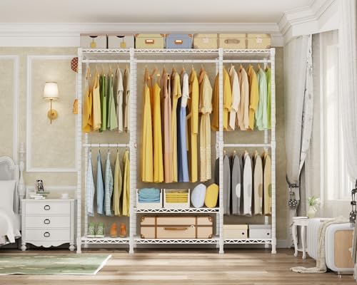 Ulif E3 Heavy Duty Garment Rack 4-Tier Freestanding Closet Organizer System - Image 6