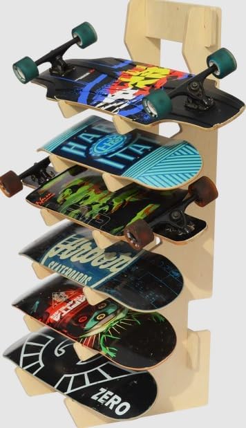 The BOARDROOM Skateboard Longboard Floor Display Rack by Pro+Board+Racks