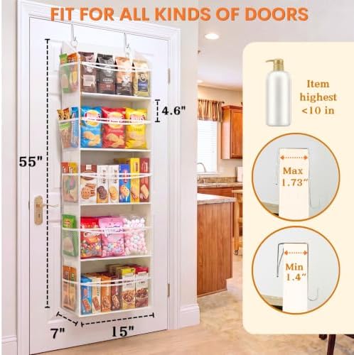 Ofiray-home 5Tiers Over Door Organizer, Weekly Clothes Organizer for Kids - Image 4