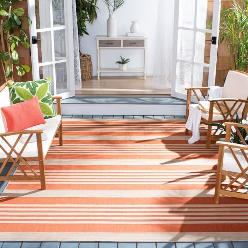 SAFAVIEH Courtyard Outdoor Area Rug 9x12, Large Terracotta CY6062-241 by Unknown