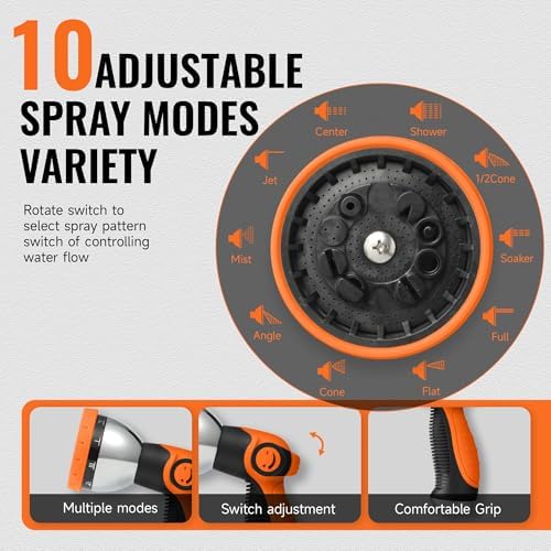 Retractable Garden Hose Reel 1/2 inch x 150 ft Wall Mounted - Image 6