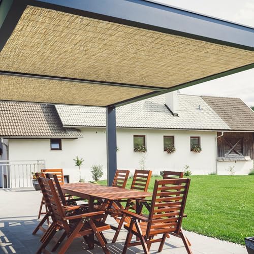 Natural 2 Pack 6FT X16.4FT Reed Fencing Roll Bamboo Privacy Screen - Image 7
