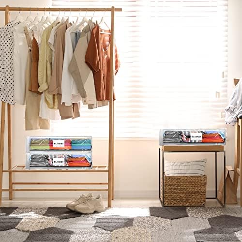 Kenning 20 Pcs Clear Zippered Storage Bags, Sheet, White, 12 x 10 x 4 Inch - Image 5