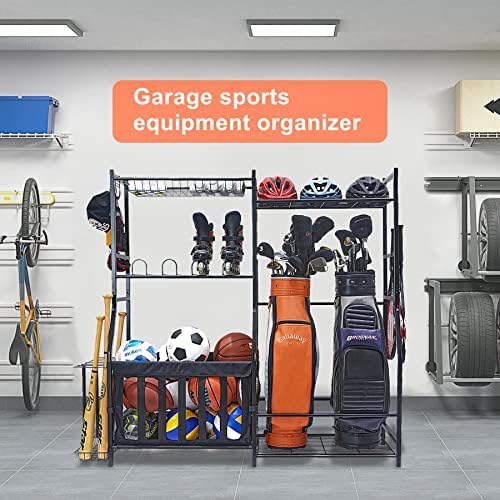 WALMANN Garage Sports Equipment Organizer, Golf Bag Stand for Garage - Image 2