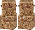 4PCS Storage Cubes with Zipper Lid 11 Inch Decorative Bins Boxes by VinneGenzz