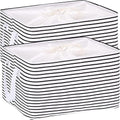 Hinwo 102L XXL Canvas Storage Bin with Lid and Handles, 2-Pack by Hinwo