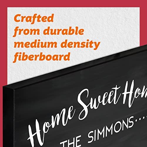 Pattern Pop Personalized Chalkboard Look Home Sweet Home Key Hanger - Image 6