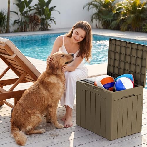 Devoko 29 Gallon Deck Box, Waterproof Resin Outdoor Storage Box - Image 5