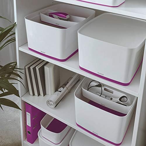 Leitz Storage Box with Lid, Purple, 38.5 x 31.8 x 19.8 cm - Image 2