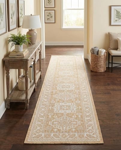 Rugs.com - Outdoor Aztec Rug – 12 Ft Runner Natural Indoor/Outdoor Rug – Weather-Resistant Easy-Clean Flatweave for Patios, Porches, and Hallways - Image 5