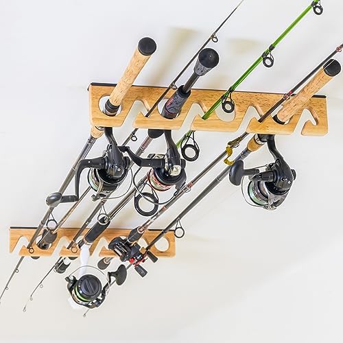 StoreYourBoard Fishing Rod Holder, Wall and Ceiling Rack, Holds 8 Rods by StoreYourBoard
