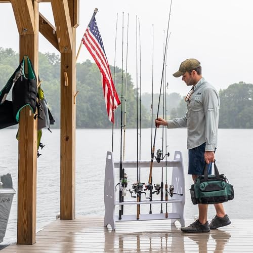 StoreYourBoard Marlin Freestanding Fishing Rod Rack, Holds 24 Rods - Image 4
