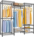 VIPEK V5 Medium Freestanding Clothes Rack, Modular Closet System, Black by VIPEK