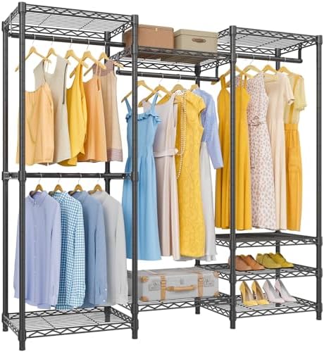 VIPEK V5 Medium Freestanding Clothes Rack, Modular Closet System, Black by VIPEK
