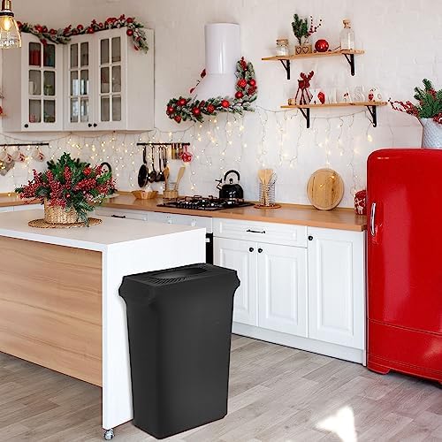 Windyun 10 Pcs 23 Gallon Spandex Trash Can Cover for Events,Black - Image 4